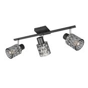 Trio R86423032 Jack - Matt Black 3 Spotlights with Glass