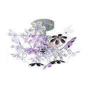 Trio R20012017 Flower - Chrome 2 Light Wall/Ceiling Lamp image