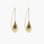 Calla Lily Earrings - Swarovski Pearl (Royal Blue) image