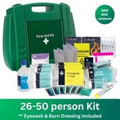 26-50 Person First Aid Kit with Burn &amp; Eyewash image