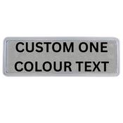 Reflective Insert ( set of Large &amp; Small ) - Custom text - One Colour only