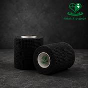 Elasticated Adhesive Bandage TAPE - Tearlite - 5cm - Black image