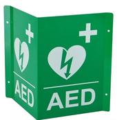 Panoramic AED Sign - Aluminium image