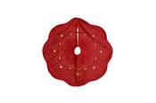 Embroidered Faux Velvet Christmas Tree Skirt (100cm) image