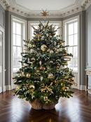 Gilded Solstice - Luxury Decorated Christmas Tree image