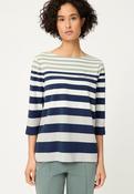 Olsen Stripe Top - 18 / Navy image