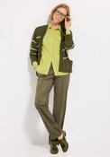 Olsen Mona Straight Trouser - 16 / Olive Green image