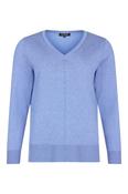 Sunday Fine V Jumper - XL / Azure