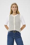 Part Two Gemma Cardigan - XL / Dark Navy Twin Stripe