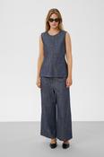 Soaked Lufira Trouser - S / Dark Blue Denim image