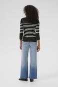 Kaffe Lizza Boatneck Jumper - L / Black Chalk image