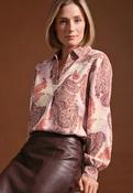 Bianca Adina Blouse - 10 / Red Mix