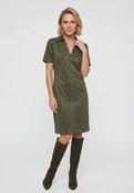 Olsen Suede Dress - 16 / Olive Green image