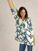 White Stuff Blake Linen Tunic - 12 / Ivory Print