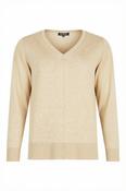 Sunday Fine V Jumper - XL / Camel Melange image