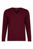 Sunday Fine V Jumper - 2XL / Burgundy image