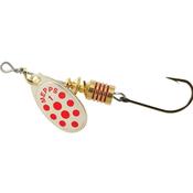 Mepps Aglia Silver Red Dots Single Hook Micro Barbless image