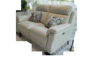 Chad Chilli Recliner Sofa Range Frost Leather (3 seater/2 seater)
