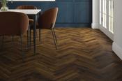 Smoked Cathedral Oak Herringbone