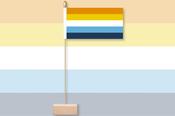 Aroace Pride Table Flag, Pin &amp; Base image