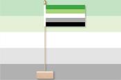 Aromantic Pride Table Flag & Pin