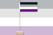 Asexual ACE Pride Table Flag &amp; Pin image