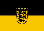 Baden-Württemberg Lesser Coat of Arms Flag