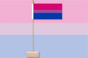Bisexual Pride Table Flag &amp; Pin image