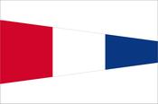 Numeral Pennant Code 3 Flag image