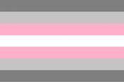 Demigirl Pride Handwaver Flag image