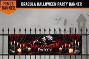 Dracula Halloween Party Banner image