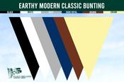 Earthy Modern Classic Bunting