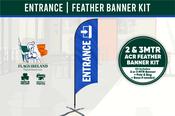 ENTRANCE - Feather Banner Kit (2mtr &amp; 3mtr)