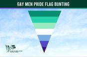 Gay Men Pride Flag Bunting