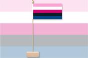 Genderfluid Pride Table Flag &amp; Pin image