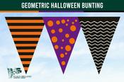 Geometric Halloween Bunting image