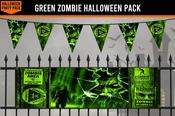 Green Zombie Halloween Pack