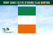 Ivory Coast (Côte d'Ivoire) Flag Bunting