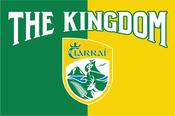 Kerry GAA Crest 'The Kingdom' Handwaver Flag image