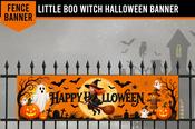 Little Boo Witch Halloween Banner image