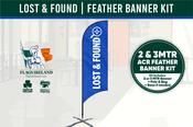 LOST &amp; FOUND - Feather Banner Kit (2mtr &amp; 3mtr)