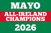 Mayo All-Ireland Champions 2026 Striped Flag image