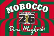 Morocco World Cup 2026 Football Supporter Flag
