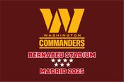 Washington Commanders Madrid Game Flag