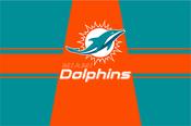 Miami Dolphins Stripe Flag