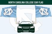 North Carolina College Car Flag Set image