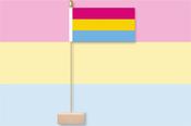 Pansexual Pride Table Flag &amp; Pin image