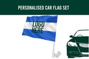 Personalised Logo Car Flag Set