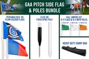 GAA Pitch Side Flag &amp;  Poles Bundle