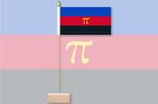 Polyamory Pride Table Flag, Pin &amp; Base
